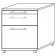 Rollcontainer Basico 020, 1 Hängeregisterschub + Utensilienfach